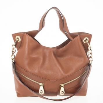 Michael Michael Kors Jamesport Brown Leather Tote