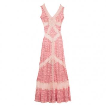 Missoni Pink Long Crochet Dress With Camisole S