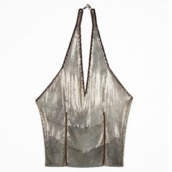 Pre Owned Paco Rabanne Vintage Chainmail Top S