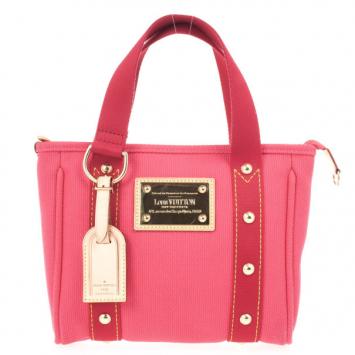 Louis Vuitton Antigua Cabas Pink Canvas Shoulder Bag PM