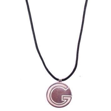 Gucci G Silver Pendant Cord Lace Necklace