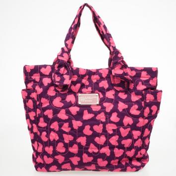 Marc by Marc Jacobs Tate Medium Heart-Print Nylon Tote