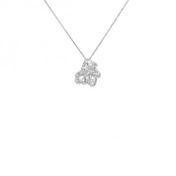 Tiffany & Co. Silver Teddy Bear Pendant Necklace