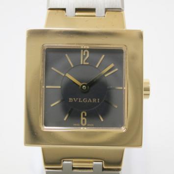 Bvlgari Quadrato Yellow Gold SS Womens Wristwatch 22 MM