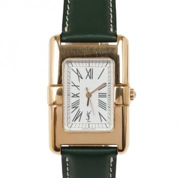 Saint Laurent Paris Rectangular SS Womens Wristwatch 30 MM