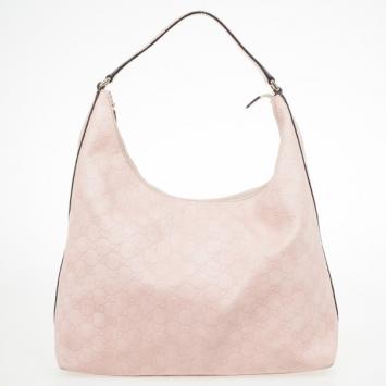 Gucci Pink Bree Guccissima Leather Hobo