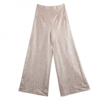 Fendi Nude Palazzo Trousers M