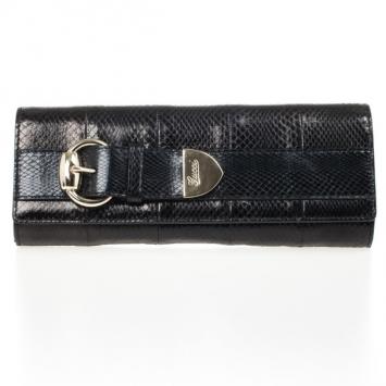 Gucci Python Continental Flap Buckle Clutch