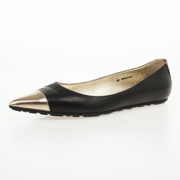 Jimmy Choo Black Pointed Toe Wendy Ballet Flats Size 40