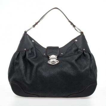Louis Vuitton Black Mahina Leather Solar GM Bag