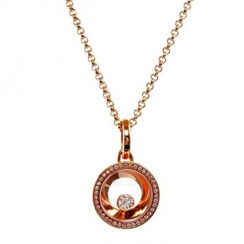 Chopard Happy Diamond 18 K Pink Gold Necklace 