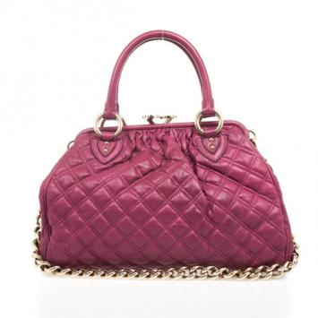 Marc Jacobs Leather Fuchsia Stam Bag