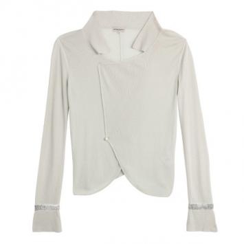Emporio Armani Beige Draped Cardigan M