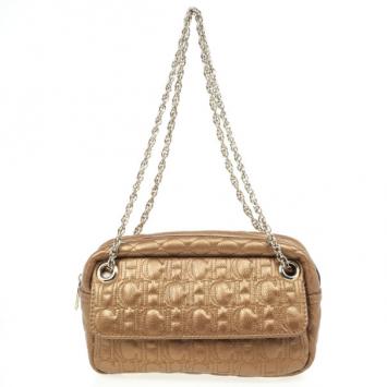 Carolina Herrera Gold Leather Handbag