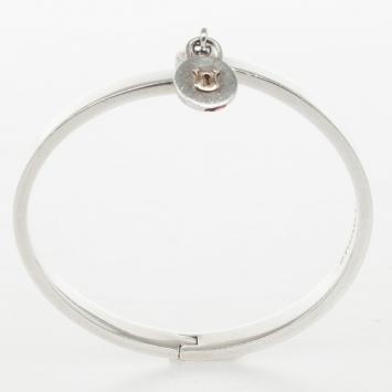 Tiffany & Co. Vintage Lock Silver and Gold Bangle