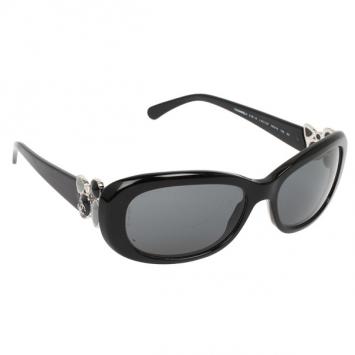 Chanel 5181-B Black Rectangle Women Sunglasses