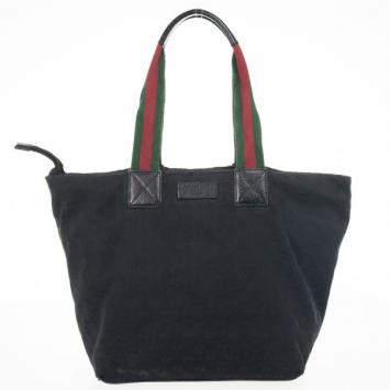 Gucci Black Monogram GG Canvas Tote