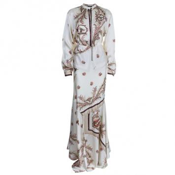 Roberto Cavalli Floral Printed Skirt and Top Set XL