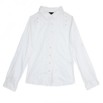 Marc by Marc Jacobs White Button Up Blouse M