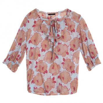 KENZO Printed Ruffled Blouse