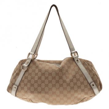 Gucci Monogram Canvas Medium Abbey Tote