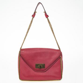 Chloe Red Leather Sally Small Shoulder Bag
