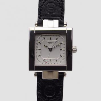 Pre Owned Robergé Pégase Quantiéme SS Leather Mens Wristwatch 32MM 