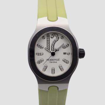 Robergé White Altair Titanium Steel Womens Wristwatch 36 MM 