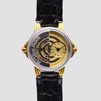 Robergé  Castor 18K Yellow Gold/Leather Womens Wristwatch 36 MM 