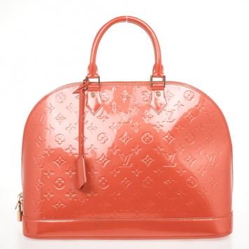 Louis Vuitton Orange Vernis Alma GM
