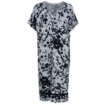 Kenzo Floral Knit V-Neck Shift Dress L