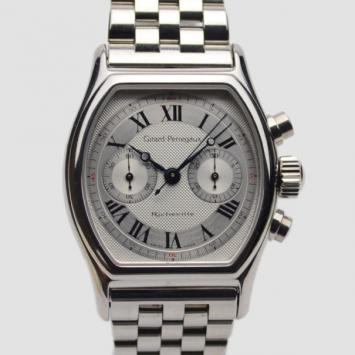 Pre Owned Girard Perregaux Richeville SS Grey Mens Wristwatch 38 MM