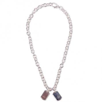 Gucci Silver Two Tags Necklace