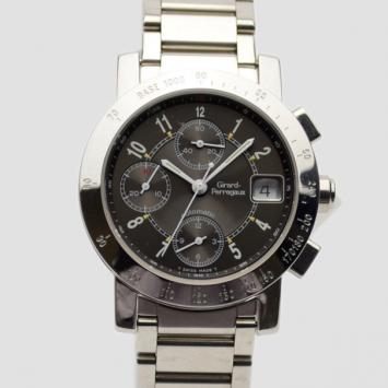 Pre Owned Girard Perregaux Racing SS Tachymeter Mens Wristwatch 38 MM