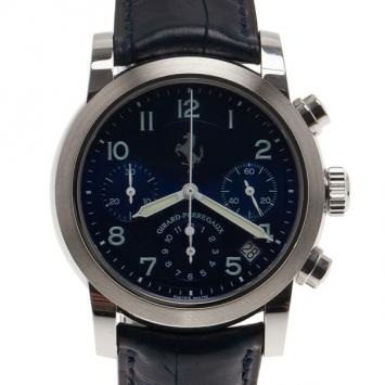 Pre Owned Girard Perregaux Ferrari SS Blue Chronograph Mens Wristwatch 40 MM