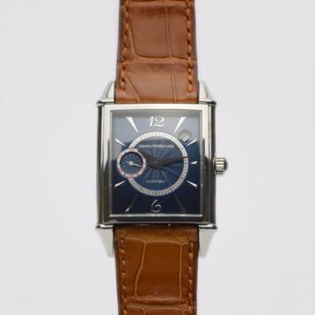 Pre Owned Girard Perregaux Blue Vintage 1945 SS Mens Wristwatch 30 MM