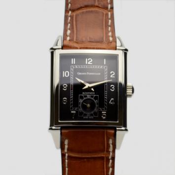 Pre Owned Girard Perregaux Vintage 1945 SS Black Mens Wristwatch 30 MM