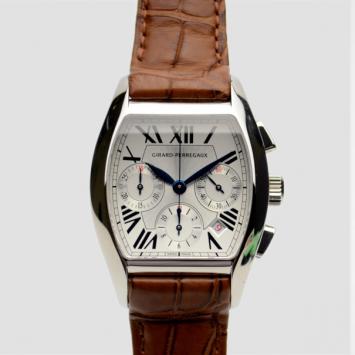 Pre Owned Girard Perregaux Richeville SS Chronograph Mens Wristwatch 40 MM