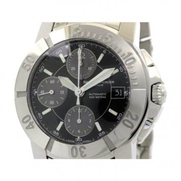 Pre Owned Baume & Mercier Black Stainless Steel Capeland S Men's Wristwatch 41MM