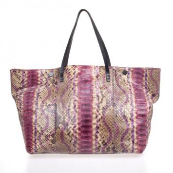 Fendi Multicolor Python Twins Tote 