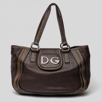 Dolce and Gabbana Brown Leather Tote