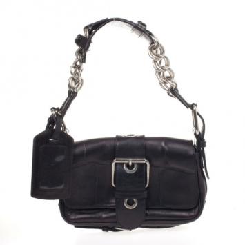 Chloe Black Leather Shoulder Bag