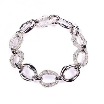Gucci 18 K White Gold Diamond Bracelet