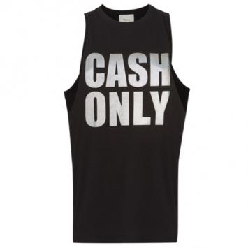 3.1 Phillip Lim Black "Cash Only" Logo Tank XS