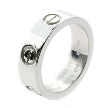 Cartier Platinum Diamond Love Ring Size 50