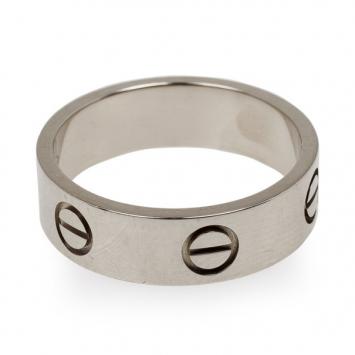 Cartier Love 18 K White Gold Ring Size 54