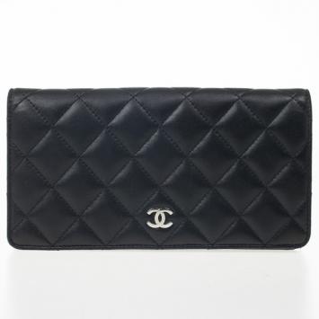 Chanel Quilted Lambskin L-Yen Continental Wallet