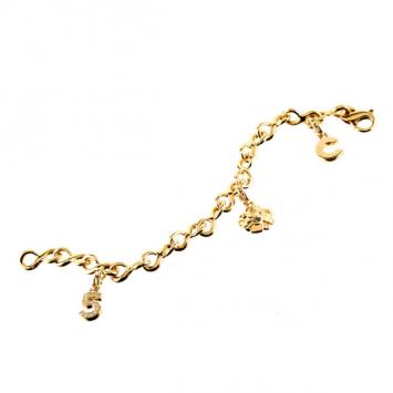 Chanel Diamonds 18 K Yellow Gold Charm Bracelet