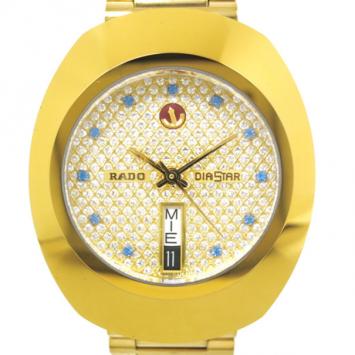 Pre Owned Rado Diastar Gold Plated SS Gold Mens Wristwatch
