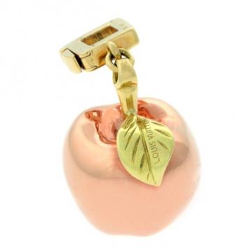 Louis Vuitton Big Apple 18 K White Yellow & Rose Gold Charm Pendant 